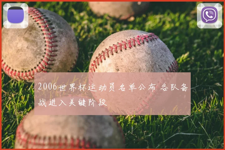 2006世界杯运动员名单公布 各队备战进入关键阶段